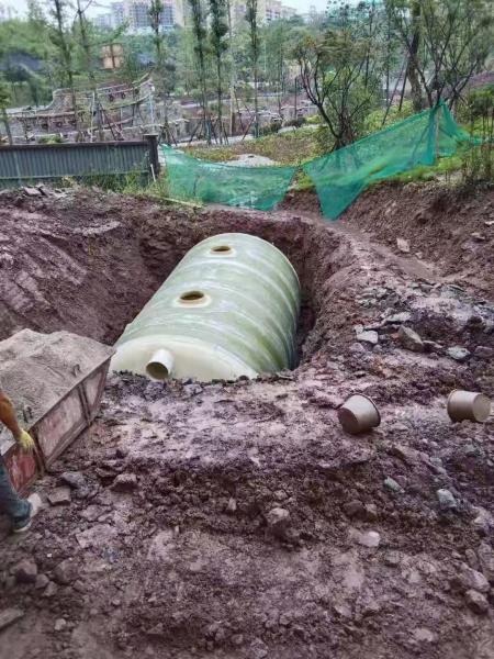 雷波縣50立方化糞池安裝現場